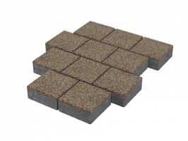  Тротуарная плитка Stellard Квадрат 200x200x80 мм Красный гранит: внешний вид